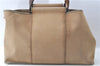 Authentic HERMES Cabag GM 2Way Shoulder Tote Bag Canvas Leather Beige J1942