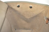 Authentic HERMES Cabag GM 2Way Shoulder Tote Bag Canvas Leather Beige J1942