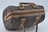 Authentic CELINE Macadam Blason Pattern Hand Boston Bag PVC Leather Brown J1943