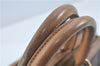 Authentic CELINE Macadam Blason Pattern Hand Boston Bag PVC Leather Brown J1943