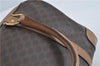 Authentic CELINE Macadam Blason Pattern Hand Boston Bag PVC Leather Brown J1943