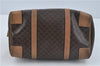 Authentic CELINE Macadam Blason Pattern Hand Boston Bag PVC Leather Brown J1943
