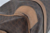Authentic CELINE Macadam Blason Pattern Hand Boston Bag PVC Leather Brown J1943