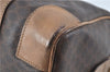 Authentic CELINE Macadam Blason Pattern Hand Boston Bag PVC Leather Brown J1943