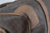 Authentic CELINE Macadam Blason Pattern Hand Boston Bag PVC Leather Brown J1943