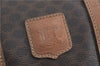 Authentic CELINE Macadam Blason Pattern Hand Boston Bag PVC Leather Brown J1943