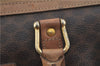 Authentic CELINE Macadam Blason Pattern Hand Boston Bag PVC Leather Brown J1943