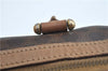 Authentic CELINE Macadam Blason Pattern Hand Boston Bag PVC Leather Brown J1943