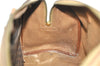 Authentic CELINE Macadam Blason Pattern Hand Boston Bag PVC Leather Brown J1943