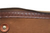Authentic CELINE Macadam Blason Pattern Hand Boston Bag PVC Leather Brown J1943