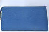 Authentic Louis Vuitton Epi Pochette Accessoires Pouch Blue M52945 LV Junk J1944