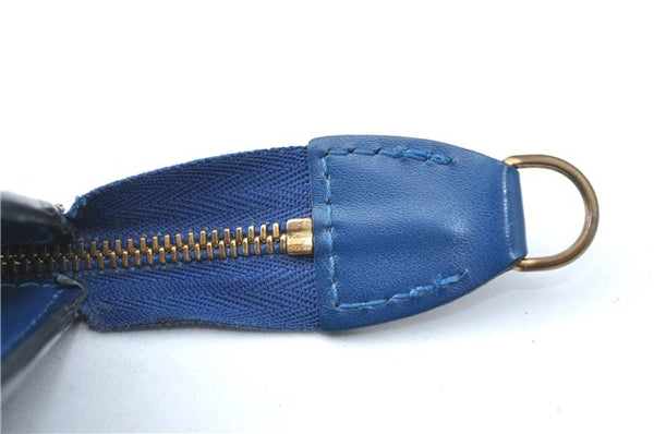 Authentic Louis Vuitton Epi Pochette Accessoires Pouch Blue M52945 LV Junk J1944