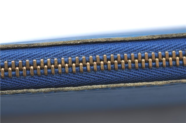 Authentic Louis Vuitton Epi Pochette Accessoires Pouch Blue M52945 LV Junk J1944