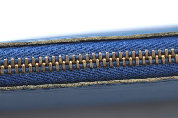Authentic Louis Vuitton Epi Pochette Accessoires Pouch Blue M52945 LV Junk J1944
