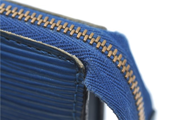 Authentic Louis Vuitton Epi Pochette Accessoires Pouch Blue M52945 LV Junk J1944