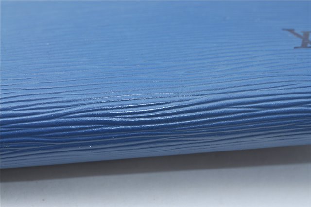 Authentic Louis Vuitton Epi Pochette Accessoires Pouch Blue M52945 LV Junk J1944