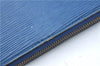 Authentic Louis Vuitton Epi Pochette Accessoires Pouch Blue M52945 LV Junk J1944