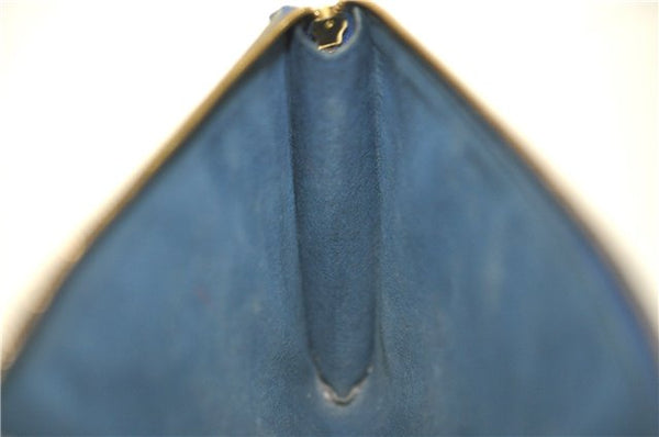 Authentic Louis Vuitton Epi Pochette Accessoires Pouch Blue M52945 LV Junk J1944
