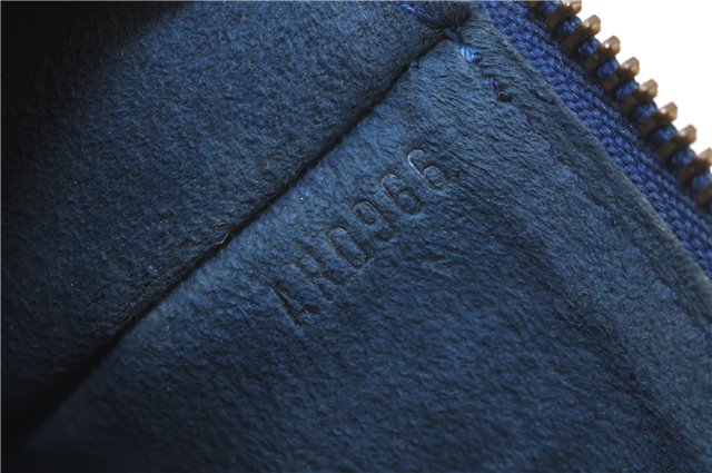 Authentic Louis Vuitton Epi Pochette Accessoires Pouch Blue M52945 LV Junk J1944