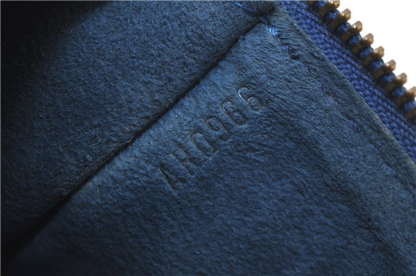 Authentic Louis Vuitton Epi Pochette Accessoires Pouch Blue M52945 LV Junk J1944