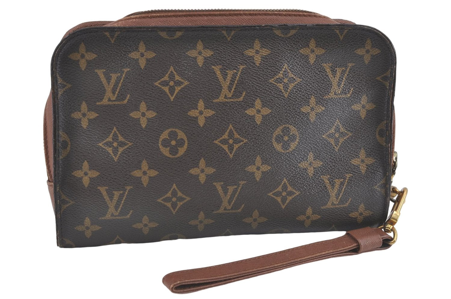 Authentic Louis Vuitton Monogram Orsay Clutch Hand Bag M51790 LV J1945