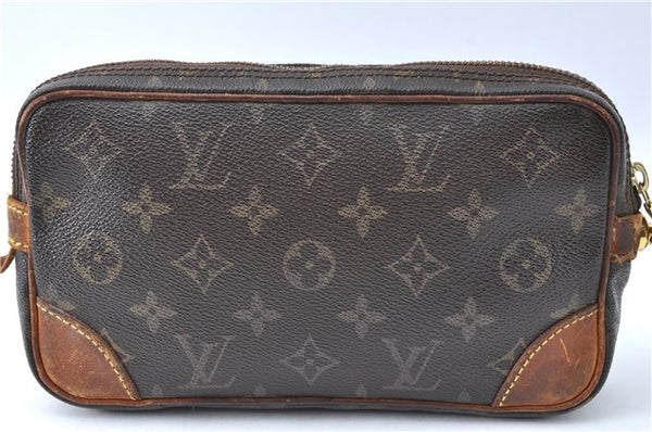 Auth Louis Vuitton Monogram Marly Dragonne PM Clutch Hand Bag M51827 LV J1950