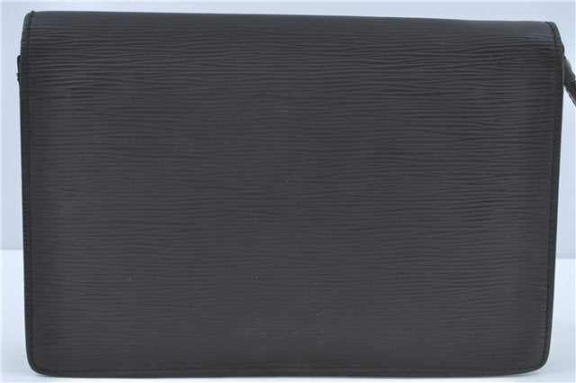 Authentic Louis Vuitton Epi Sellier Dragonne Clutch Bag Black M52612 LV J1951