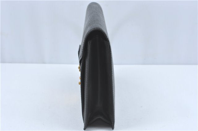 Authentic Louis Vuitton Epi Sellier Dragonne Clutch Bag Black M52612 LV J1951