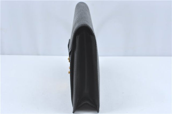 Authentic Louis Vuitton Epi Sellier Dragonne Clutch Bag Black M52612 LV J1951