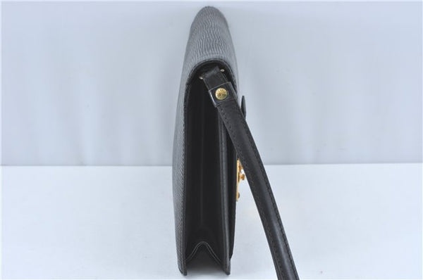 Authentic Louis Vuitton Epi Sellier Dragonne Clutch Bag Black M52612 LV J1951
