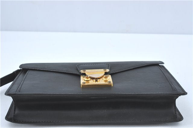 Authentic Louis Vuitton Epi Sellier Dragonne Clutch Bag Black M52612 LV J1951