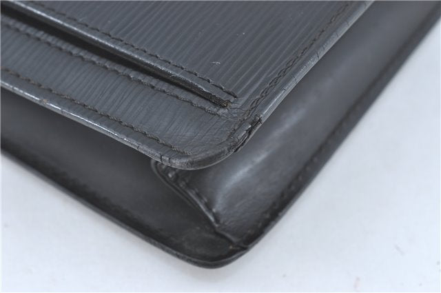 Authentic Louis Vuitton Epi Sellier Dragonne Clutch Bag Black M52612 LV J1951