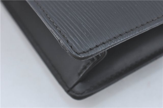 Authentic Louis Vuitton Epi Sellier Dragonne Clutch Bag Black M52612 LV J1951