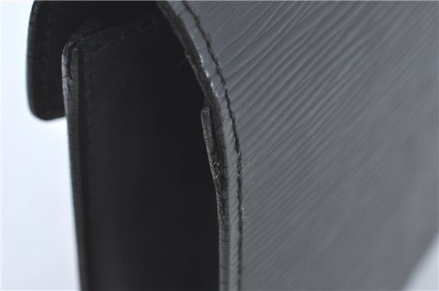 Authentic Louis Vuitton Epi Sellier Dragonne Clutch Bag Black M52612 LV J1951