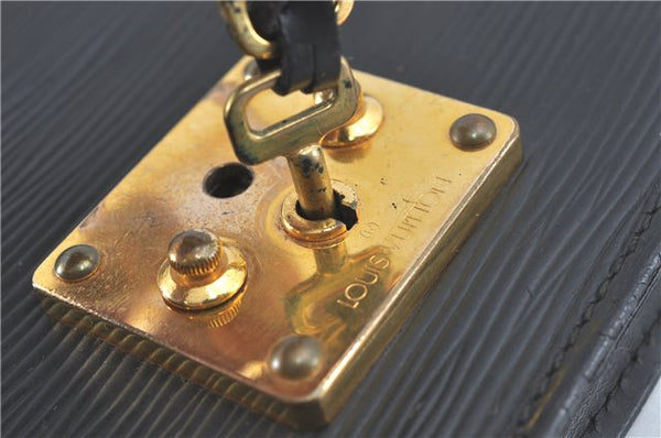 Authentic Louis Vuitton Epi Sellier Dragonne Clutch Bag Black M52612 LV J1951