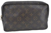 Auth Louis Vuitton Monogram Trousse Toilette 23 Clutch Hand Bag M47524 LV J1953