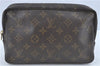 Auth Louis Vuitton Monogram Trousse Toilette 23 Clutch Hand Bag M47524 LV J1953