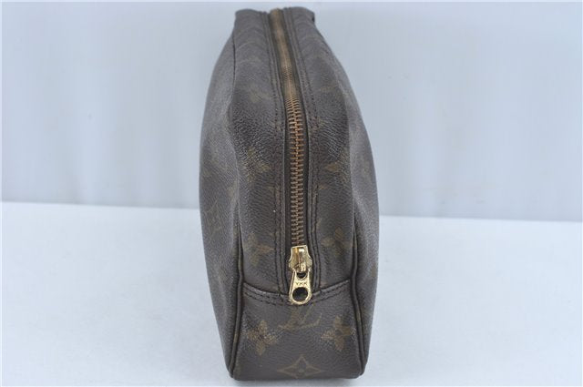 Auth Louis Vuitton Monogram Trousse Toilette 23 Clutch Hand Bag M47524 LV J1953