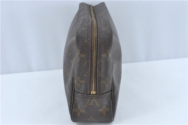 Auth Louis Vuitton Monogram Trousse Toilette 23 Clutch Hand Bag M47524 LV J1953