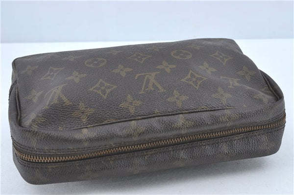 Auth Louis Vuitton Monogram Trousse Toilette 23 Clutch Hand Bag M47524 LV J1953