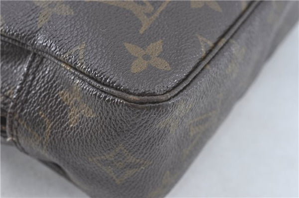 Auth Louis Vuitton Monogram Trousse Toilette 23 Clutch Hand Bag M47524 LV J1953