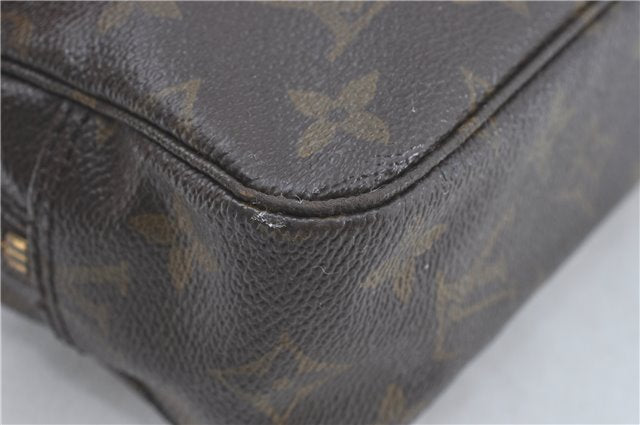 Auth Louis Vuitton Monogram Trousse Toilette 23 Clutch Hand Bag M47524 LV J1953
