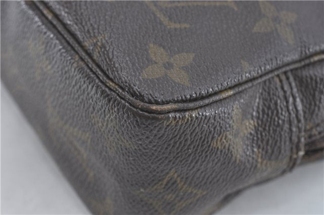 Auth Louis Vuitton Monogram Trousse Toilette 23 Clutch Hand Bag M47524 LV J1953
