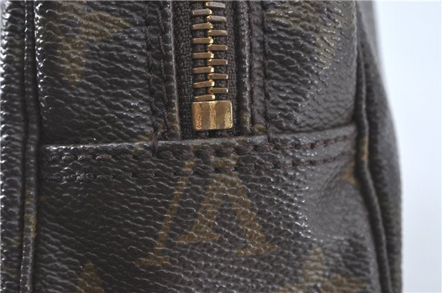 Auth Louis Vuitton Monogram Trousse Toilette 23 Clutch Hand Bag M47524 LV J1953