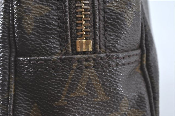 Auth Louis Vuitton Monogram Trousse Toilette 23 Clutch Hand Bag M47524 LV J1953