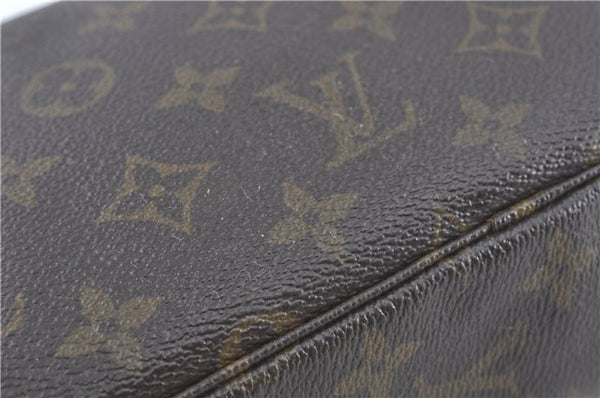 Auth Louis Vuitton Monogram Trousse Toilette 23 Clutch Hand Bag M47524 LV J1953