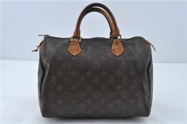 Authentic Louis Vuitton Monogram Speedy 30 Hand Boston Bag M41526 LV J1954