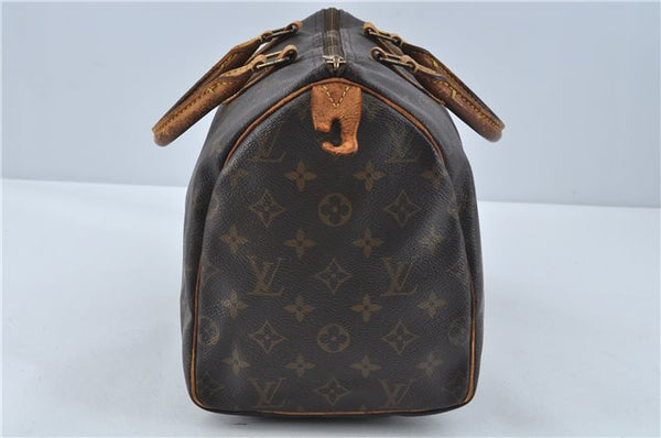 Authentic Louis Vuitton Monogram Speedy 30 Hand Boston Bag M41526 LV J1954