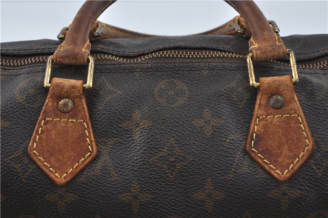 Authentic Louis Vuitton Monogram Speedy 30 Hand Boston Bag M41526 LV J1954