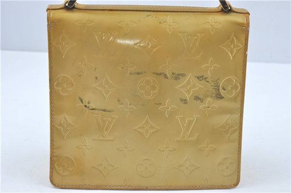 Authentic Louis Vuitton Vernis Spring Street Hand Bag Yellow M91029 LV J1957